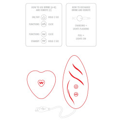 Designer Edition TOYJOY Stimulateur de clitoris avec culotte dentelle Divine Panty Rouge